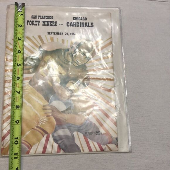 Bundle vintage 1951 and 1957 Chicago VS SF 49ERS NFL football program - Picture 10 of 13